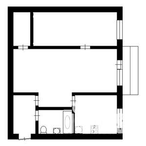 2-к квартира, вторичка, 44м2, 2/5 этаж