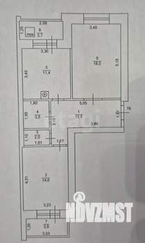 2-к квартира, вторичка, 69м2, 9/10 этаж