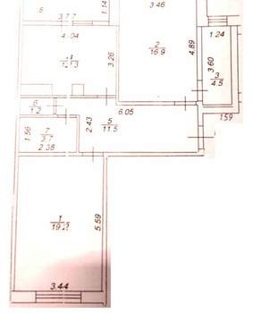 2-к квартира, вторичка, 72м2, 6/10 этаж