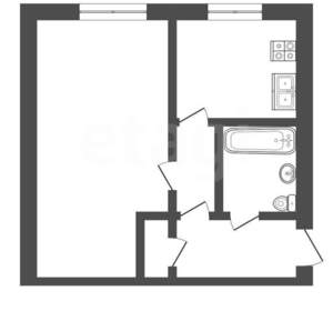 1-к квартира, вторичка, 31м2, 1/5 этаж