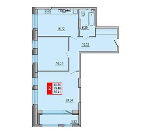 2-к квартира, вторичка, 85м2, 3/8 этаж