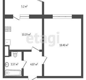 1-к квартира, вторичка, 41м2, 11/17 этаж