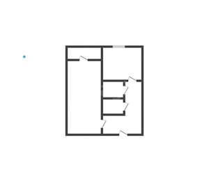1-к квартира, вторичка, 57м2, 2/7 этаж