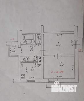 2-к квартира, вторичка, 49м2, 2/2 этаж