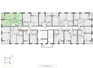 2-к квартира, вторичка, 56м2, 14/17 этаж