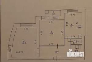 2-к квартира, вторичка, 67м2, 5/5 этаж