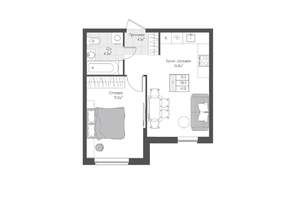 1-к квартира, вторичка, 39м2, 2/10 этаж