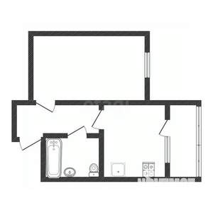 1-к квартира, вторичка, 42м2, 9/9 этаж