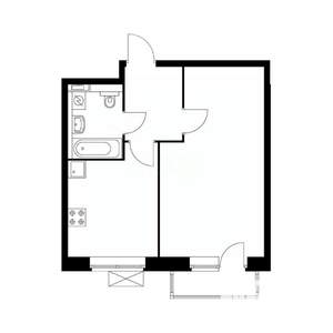 1-к квартира, вторичка, 36м2, 17/17 этаж