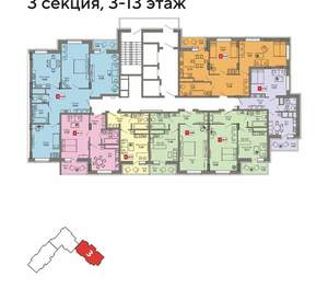 3-к квартира, сданный дом, 90м2, 12/24 этаж