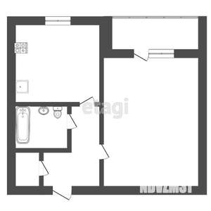 1-к квартира, вторичка, 42м2, 7/10 этаж