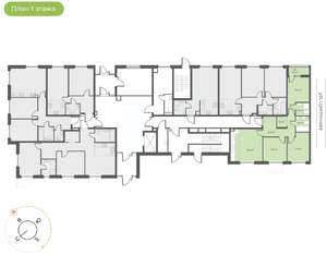 3-к квартира, вторичка, 76м2, 1/10 этаж