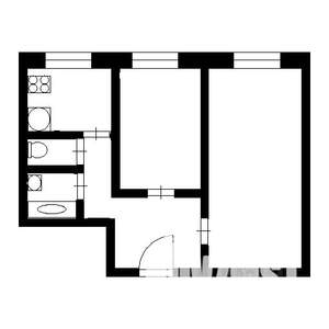 2-к квартира, вторичка, 46м2, 4/5 этаж