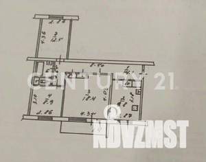 3-к квартира, вторичка, 69м2, 4/9 этаж