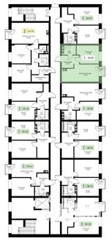 1-к квартира, вторичка, 39м2, 4/4 этаж