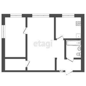 2-к квартира, вторичка, 41м2, 2/4 этаж