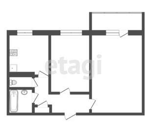 2-к квартира, вторичка, 47м2, 3/5 этаж