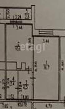 1-к квартира, вторичка, 37м2, 8/12 этаж