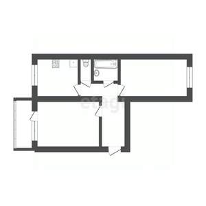 2-к квартира, вторичка, 48м2, 2/5 этаж