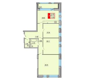 3-к квартира, вторичка, 114м2, 7/8 этаж