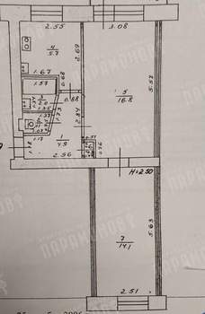 2-к квартира, вторичка, 45м2, 2/5 этаж
