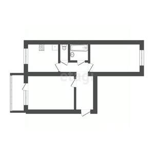 2-к квартира, вторичка, 48м2, 2/5 этаж