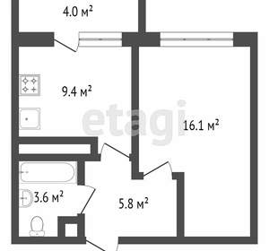 1-к квартира, вторичка, 39м2, 15/17 этаж