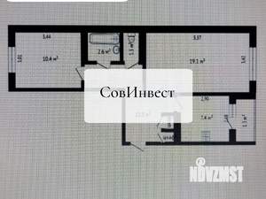 2-к квартира, вторичка, 53м2, 2/5 этаж