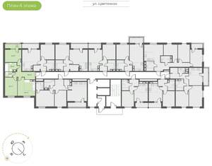 2-к квартира, вторичка, 60м2, 6/16 этаж