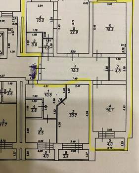 3-к квартира, вторичка, 105м2, 4/9 этаж