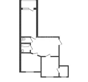 2-к квартира, вторичка, 73м2, 6/9 этаж