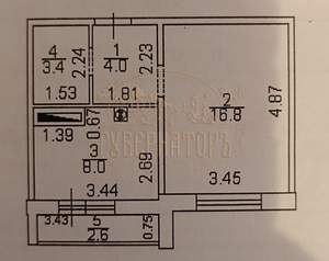1-к квартира, вторичка, 32м2, 13/14 этаж