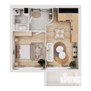 1-к квартира, вторичка, 47м2, 7/16 этаж