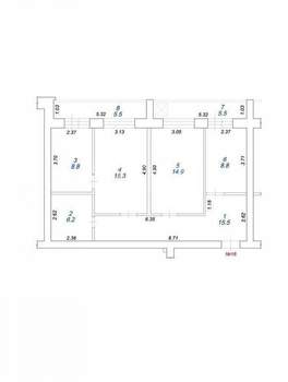 3-к квартира, вторичка, 81м2, 3/5 этаж