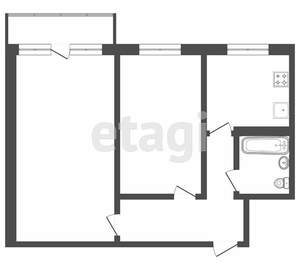 2-к квартира, вторичка, 45м2, 1/5 этаж
