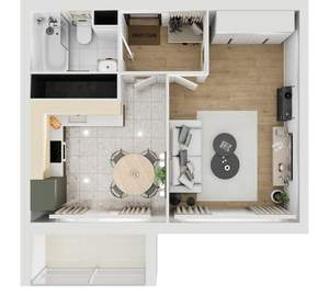 1-к квартира, вторичка, 39м2, 3/16 этаж