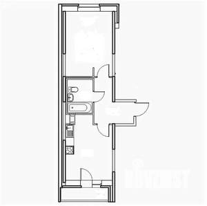 1-к квартира, вторичка, 43м2, 1/14 этаж