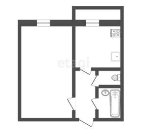 1-к квартира, вторичка, 35м2, 5/9 этаж