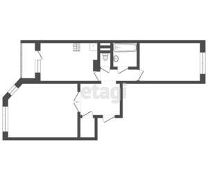 2-к квартира, вторичка, 60м2, 15/17 этаж