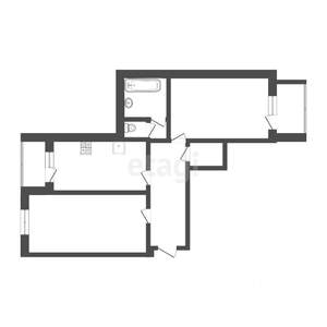 2-к квартира, вторичка, 62м2, 7/16 этаж