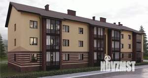 1-к квартира, сданный дом, 44м2, 2/3 этаж