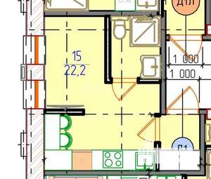 Студия квартира, вторичка, 22м2, 2/2 этаж