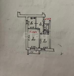 2-к квартира, вторичка, 47м2, 5/5 этаж