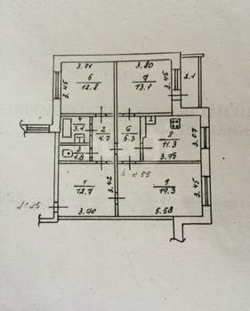 3-к квартира, вторичка, 84м2, 4/5 этаж