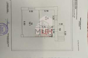 2-к квартира, вторичка, 36м2, 1/5 этаж