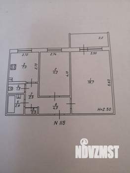 2-к квартира, вторичка, 49м2, 2/9 этаж