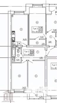 2-к квартира, сданный дом, 63м2, 2/3 этаж
