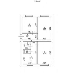 3-к квартира, вторичка, 76м2, 3/4 этаж