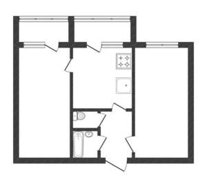 2-к квартира, вторичка, 59м2, 7/9 этаж