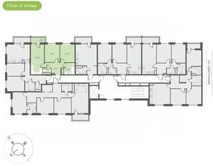 2-к квартира, вторичка, 59м2, 9/10 этаж